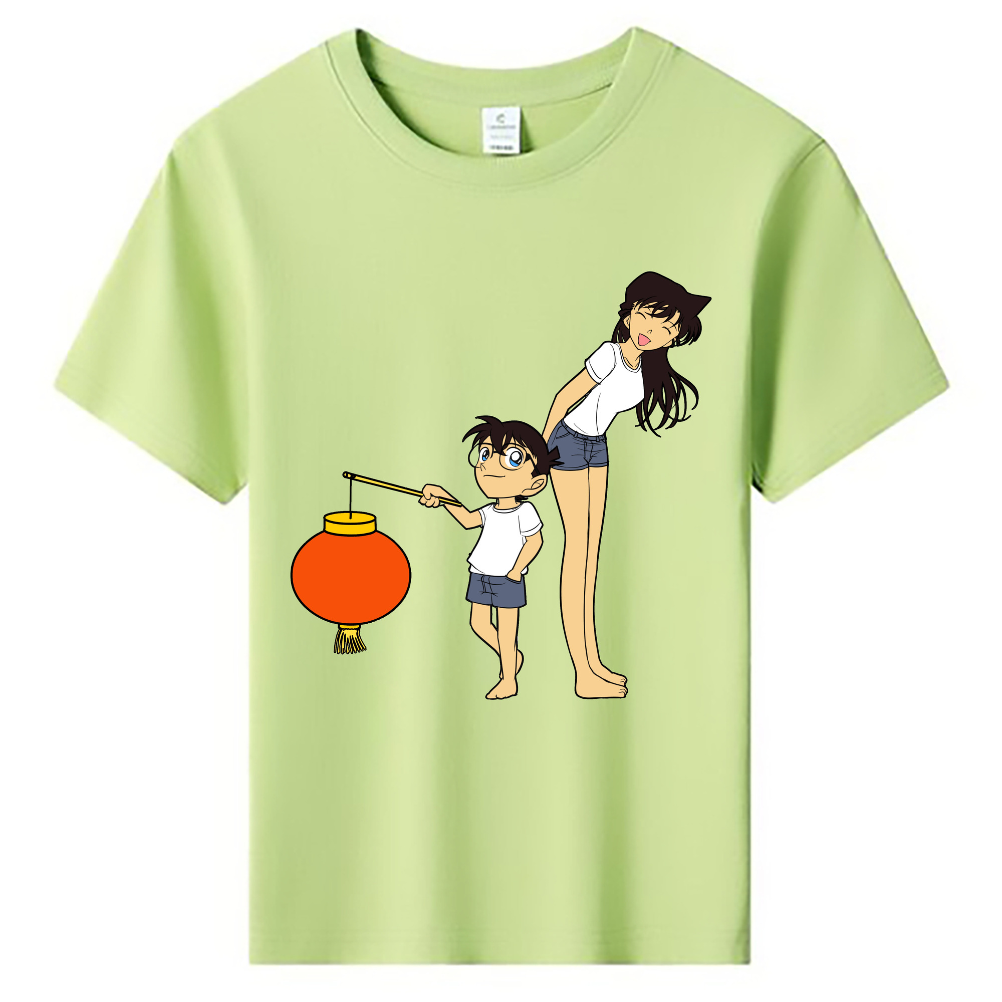 （画像用） 名探偵コナン 毛利 蘭 もうり らん、モーリ ラン Detective Conan Rachel Moore 綿100％キッズTシャツ（フロントプリント）